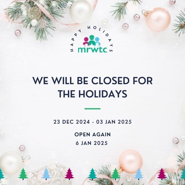 MRWTC closed for the holidays